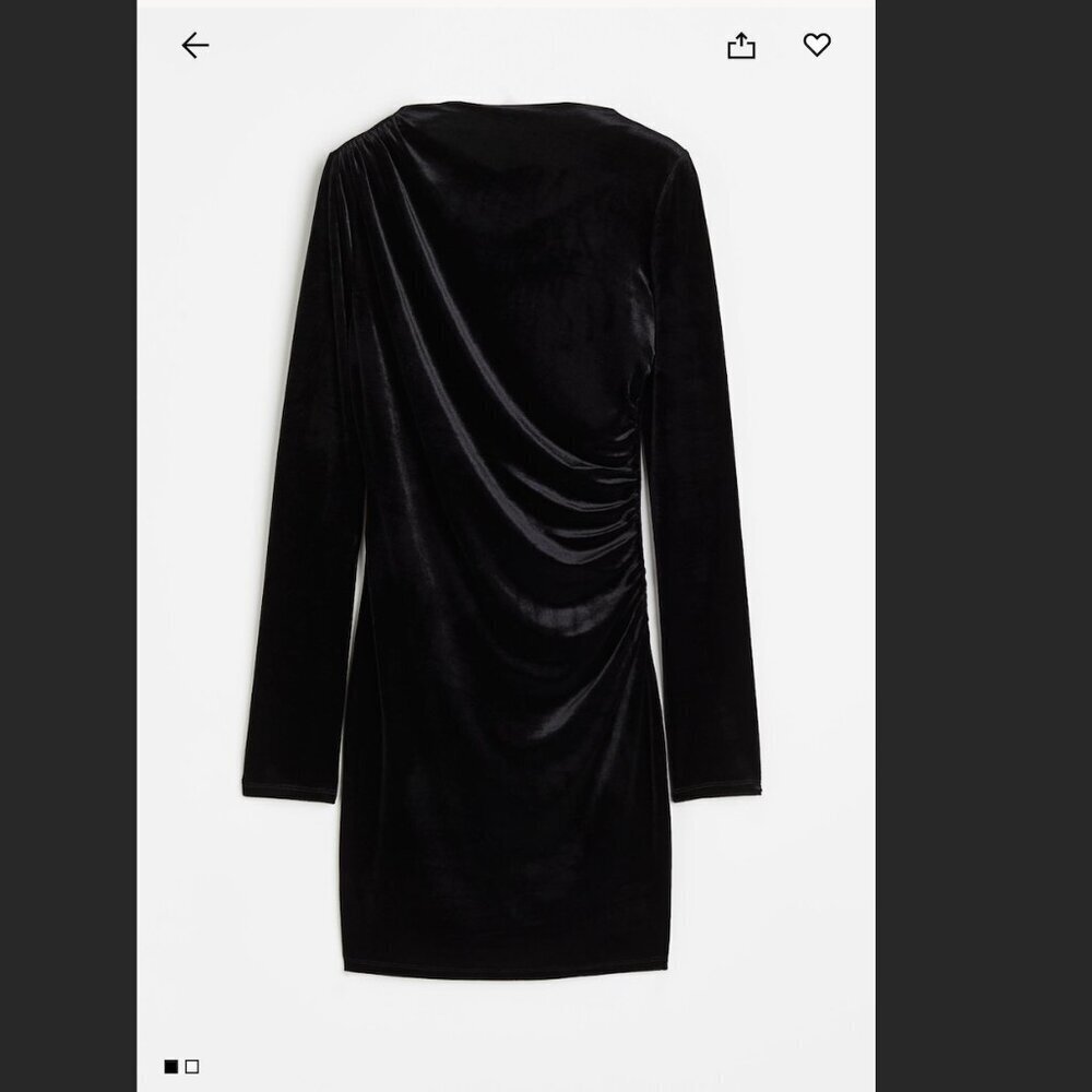 H&M Gathered Jersey Dress Size S NEW WITH TAG!